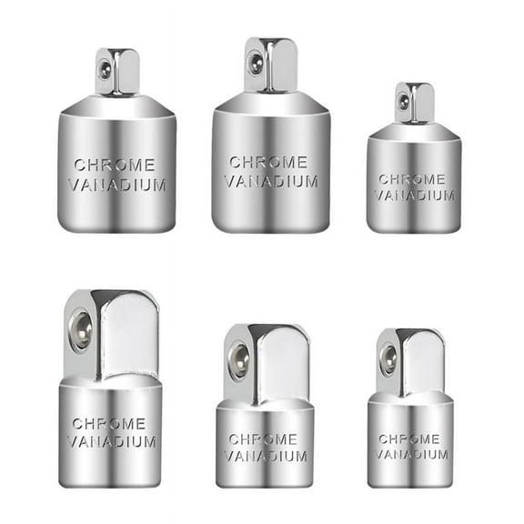 Socket Adapter, 6-Piece Adapter Set, Socket Adapter Set, Adapter Set for Ratchets,Socket Wrenches, Nut Ratchets