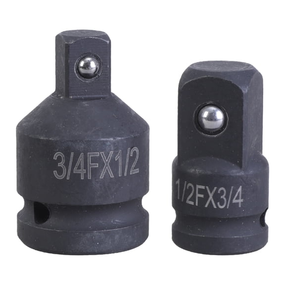 Socket Adapter Set 3/4Inch to 1/2Inch & 1/2Inch to 3/4Inch Impacts Wrench Converter for Ratchets Nut Increase Efficiency