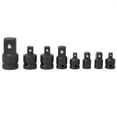 Socket Adapter Set 8Piece CRV Steel Black Wrench Reducers