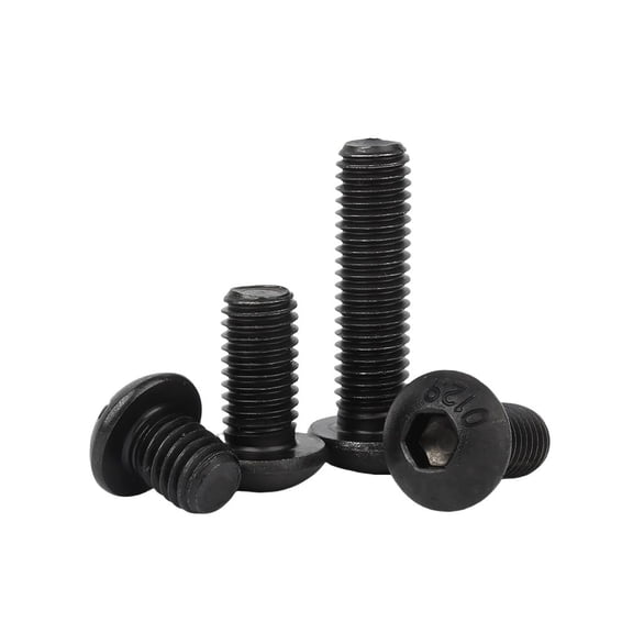 Socket Cap Screws, Allen Socket Drive, Black Oxide, Grade 10.9 Alloy Steel, Fully Threaded