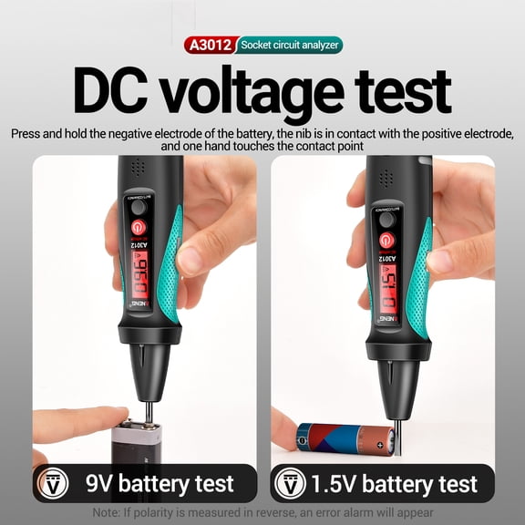 Socket Circuit Analyzer Voltage A3012 Multifunctional Socket Circuit Analyzer AC/DC Voltage Tester Intelligent Power Polarity Detector Leakage Test Tools
