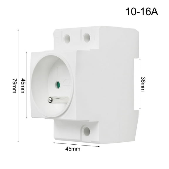 Socket DIN Rail Socket Built In Protective Contact Earthing Contact Outlet For Distribution Panel Modular Socket Power Socket