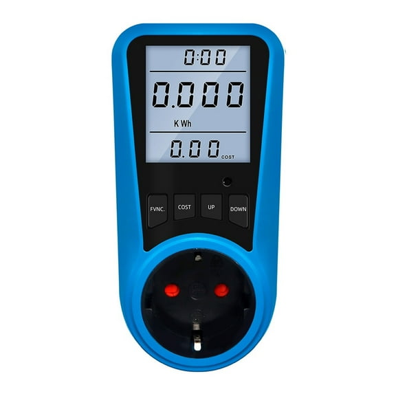 Socket Digital Current Meter Voltmeter AC Power Meter Time Watt Power Energy Tester Wattmeter Power Consumption Monitor ,Overload Protection