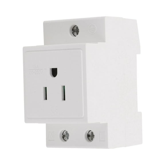 Socket Din Rail Socket Built In Protective Contact Earthing Contact Outlet For Distribution Panel Modular Socket Power Socket