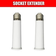 Socket Extender Light Base Extension Telescopic Light Bulb Extension Socket E26 E27 Socket 4.72 inch