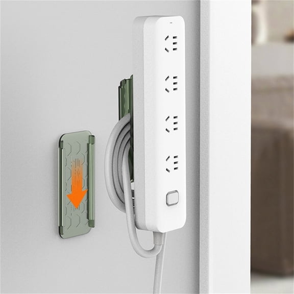 Socket Fixer Cable Organizer Wire Holder Socket Holder For Kitchen Home Office Green YIWEI