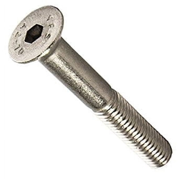 Socket Flat Countersunk Head Cap Screw, DIN 7991, M5-0.8 x 40mm, Stainless Steel A2-70, Hex Socket (Quantity: 2500)