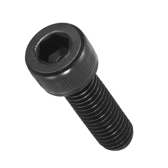 Socket Head Cap Screws(M8-1.25x25)40Pcs, Carbon Steel Allen Socket Drive Metric Oxide - Machine Grade 12.9 Internal Hex Screw UNC Coarse Thread, Black