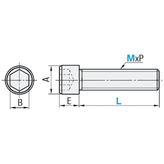 Socket Head Cap Screws | Stainless Steel 18-8 | Thread Diameter: #1-64 x Length: 5/16" (Carton Size: 100) Coarse Thread