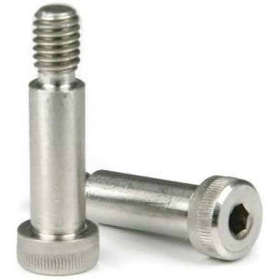 Socket Head Shoulder Screw, 1/8 inch x 3/16 inch, 18-8 Stainless Steel, 4-40 Thread Size (Quantity: 25 pcs), Shoulder Diameter: 1/8 inch, Shoulder Length: 3/16 inch, Coarse Thread