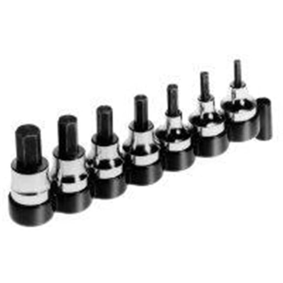 Socket Hex Bit Set 3/8in. Drive 7 Piece Metric 3 to 10mm