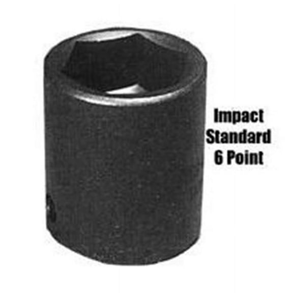 Socket Impact 1.13 Inch 0.5 Inch Drive Standard 6 Point