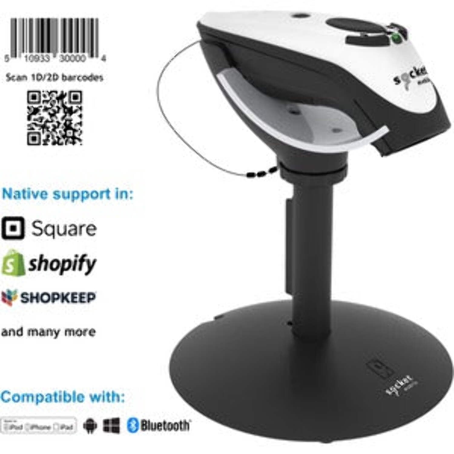Socket CX3784-2544 Durascan D740 Performance Barcode Reader White ...