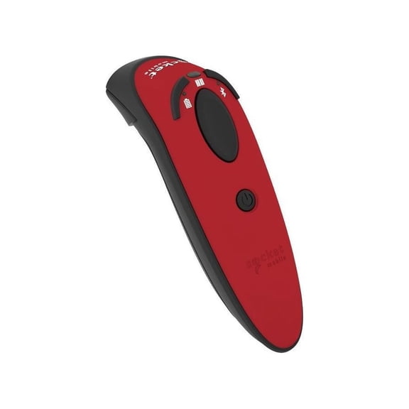 Socket Mobile DuraScan D740, Universal Barcode Scanner, Red & Charging Dock - Wireless Connectivity - 19.50" Scan Distance - 1D, 2D - Laser - Bluetooth - Red