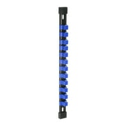 Socket Organizer 1/2mm Drive x 12 Clips, Portable Socket Clip Rail Holder, Blue