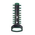 thumbnail image 1 of Socket Organizer 3/8" Drive x 20 Clips, Portable Socket Clip Rail Holder, Green, 1 of 5