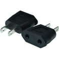 thumbnail image 1 of Socket Plug Adapter Europe EU Euro to US Travel Charger AC Power Converter 2PCS(Black), 1 of 5
