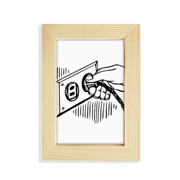 Socket Plug Pattern Circuit Diagram Desktop Display Photo Frame Picture Art Painting 5x7 inch