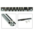 thumbnail image 1 of Socket Rack Holder 1/4 with 8 Clips On Rail Tool organizer Storage 1-4, 1 of 9