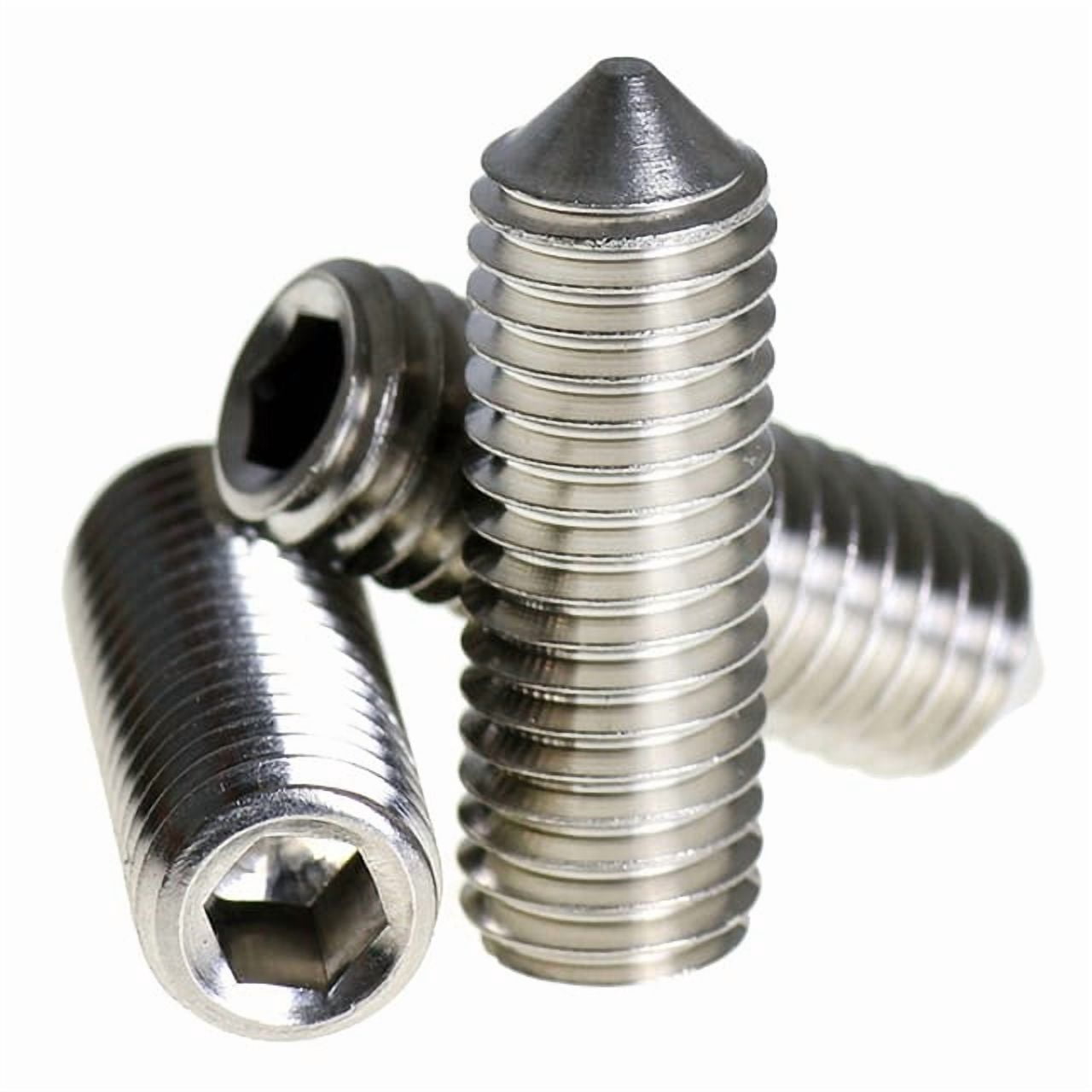 Socket Set Screw, Cone Point, 1/4-20 x 5/8