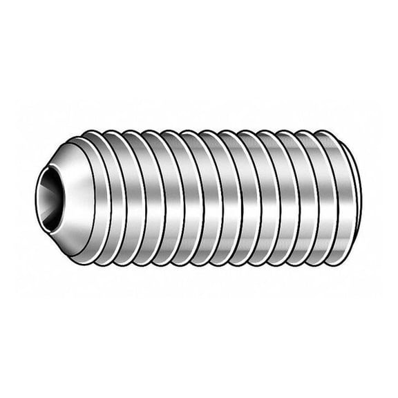 Socket Set Screw, Cup, 5/16-18x3/8, PK100