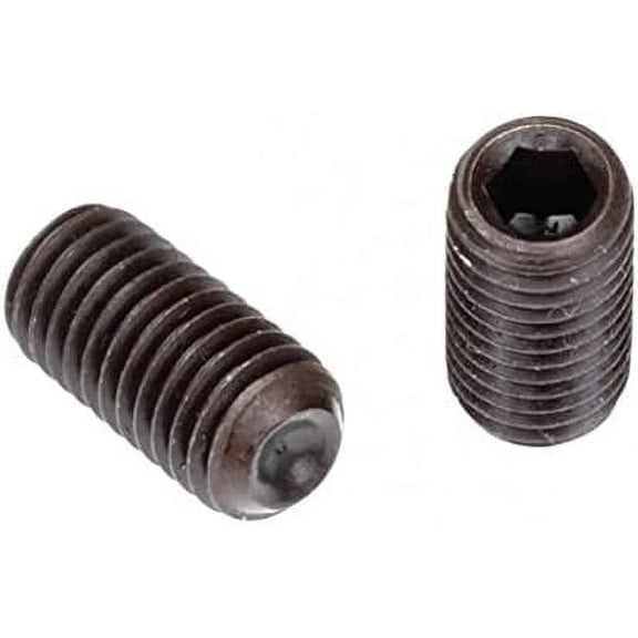 Socket Set Screw, Cup Point, DIN 916, M5-0.8 x 25mm, Alloy Steel Metric Class 14.9-45H, Black Oxide, Hex Socket (Quantity: 100) Coarse Thread, Thread Diamater: M5 x Length: 25mm