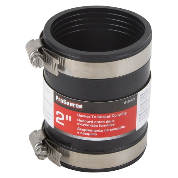 Socket/Socket Coupling 2" Worldwide Sourcing Rubber Flex Fittings KJ-019