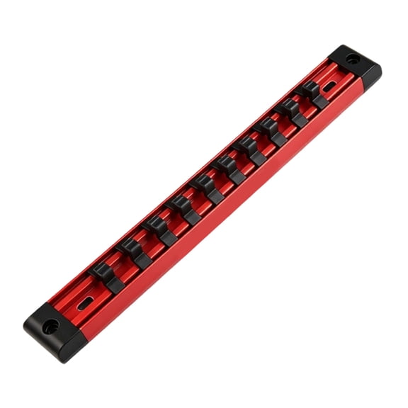 Socket Storage Rails With Strong Magnets for 1/4 3/8 1/2Inch Sockets Aluminum Socket Clip Rails Holder