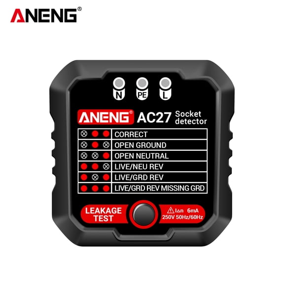 Socket Tester,Socket Tester Outlet Tester 250v Tester 250v Socket Tester Siuke Outlet Havou Socket Checker Tester Huiop Socket Outlet Black Plug