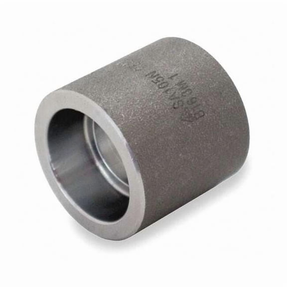 Coupling Coupling, 1/4" Pipe, Socket Weld, Black Forged Steel, Class 3000 1MNW7