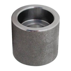 Half Coupling Half Coupling, 3/4" Pipe, Socket Weld, Black Forged Steel, Class 3000