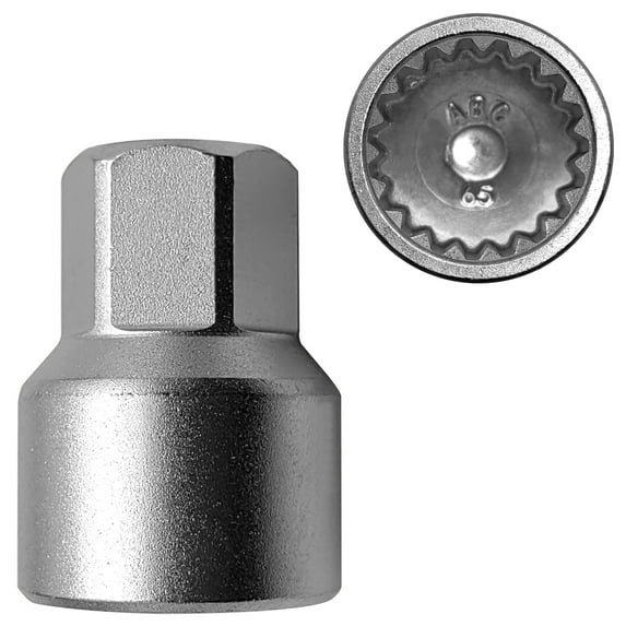Socket Wheel Locking Nut Key Replacement For , 51 Thick-walled Wheel Lock Nut Socket Adapter, Wheel Anti-Theft Lug Nut Removal Tool