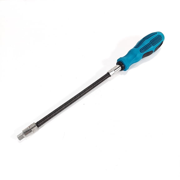 Socket Wrench Adapter Handle 14inch Flexible with Soft Grip, Designed for 1/4 inch Square Socket Screwdriver for Restricted Space Access