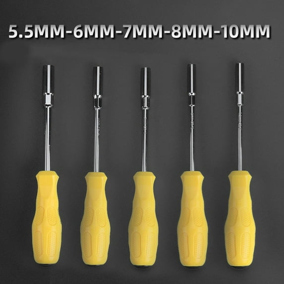 Socket Wrench Screw Driver Hex Nut Hand Tool Hex Socket Screwdriver 5.5Mm-10Mm 6Mm