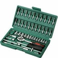 thumbnail image 1 of Socket Wrench Set Wrench Socket Set With Rotating Handle Extension Bar Universal Joint Sliding T-bar Blowing Box For Household Auto Repairing, 1 of 9