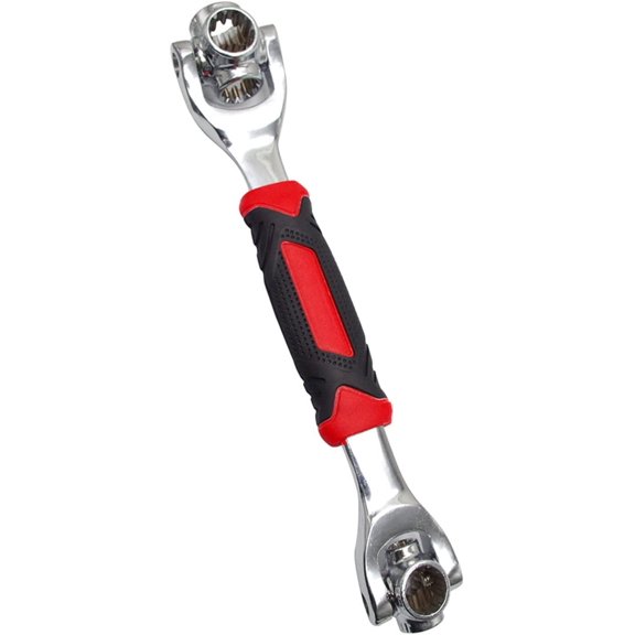 Socket wrench 48 in 1 multi-function tools Works with bolts at 360 points universal car furniture repair.(Red)
