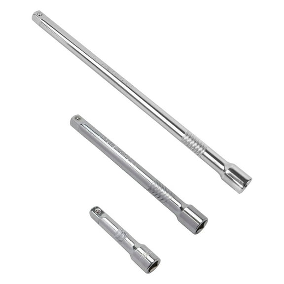 Socket wrench extensions 3 pieces.Extension set 1/4 inch drive