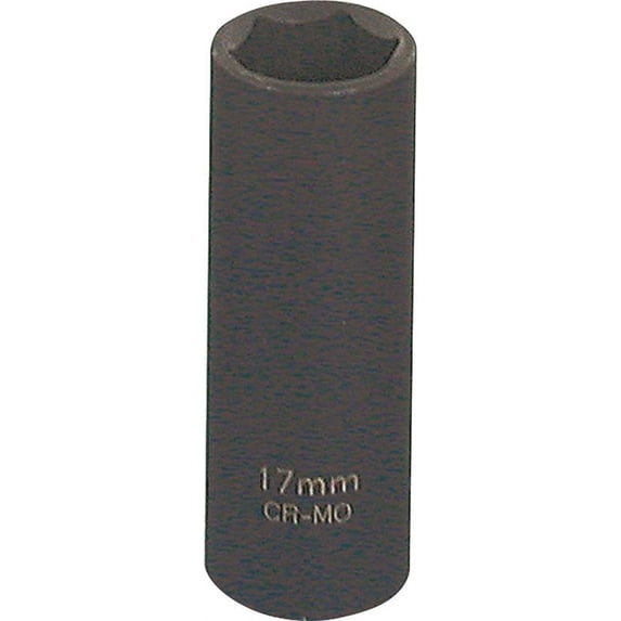 Vulcan Deep Impact Socket, 17 mm Socket, Black Phosphate