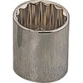 thumbnail image 1 of Vulcan MT6529119 Drive Socket, 13 mm Socket, 1/2 in Drive, 12-Point, Chrome Vanadium Steel, Chrome, 1 of 1