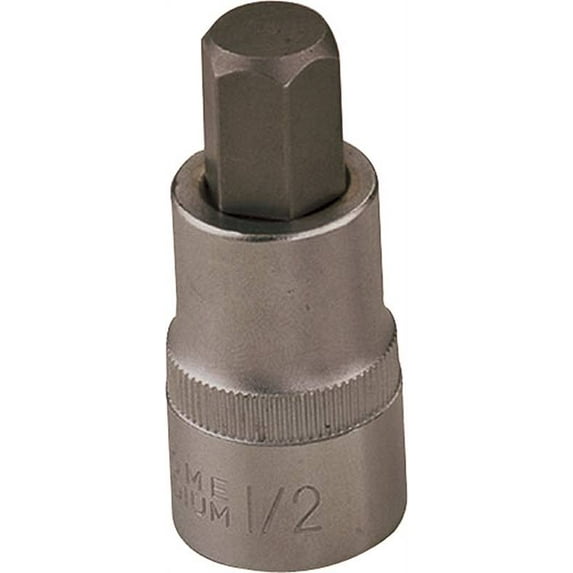 Vulcan Hex Bit Socket, Chrome, 1/2 in, 1/2 Drive, 2-1/2 in OAL
