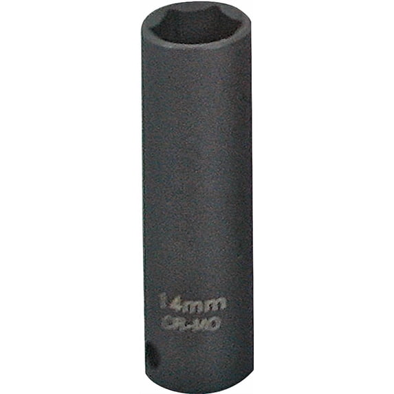 Vulcan MT6580114 Deep Impact Socket, 9/16 in Socket, 3/8 in Drive, Deep Drive, 6-Point, Chrome Molybdenum Steel