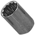 thumbnail image 1 of Vulcan Socket, 1/2 In Drive, 13/16 In, 12 Point, Chrome Vanadium Steel, Chrome, 1 of 1