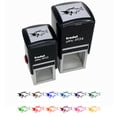thumbnail image 1 of Sockeye Salmon Fish Self-Inking Rubber Stamp Ink Stamper - Lime Green Ink - Small 1 Inch, 1 of 7