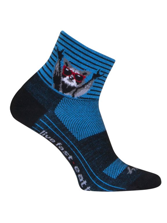 Live Fast Socks, 9-13, Blue