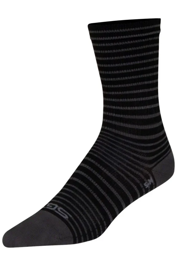 Sockguy Sgx Black Stripes Socks - 6", Black, Small/Medium