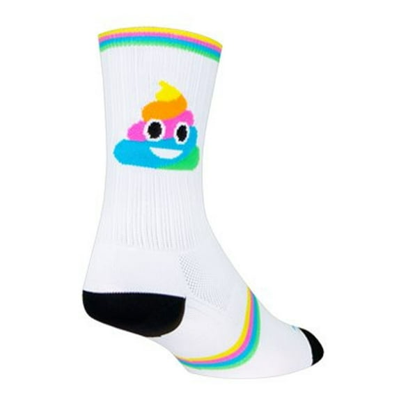 Sockguy Swirl SGX6 Socks, White - 5-9