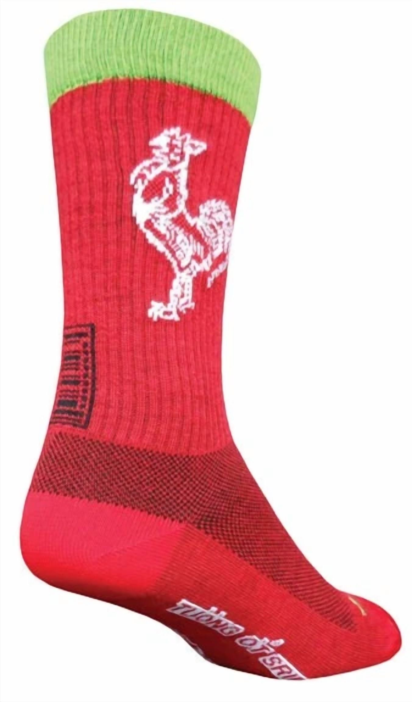 FORGE Sockguy Wool Sriracha Sock: Red Sm/Md
