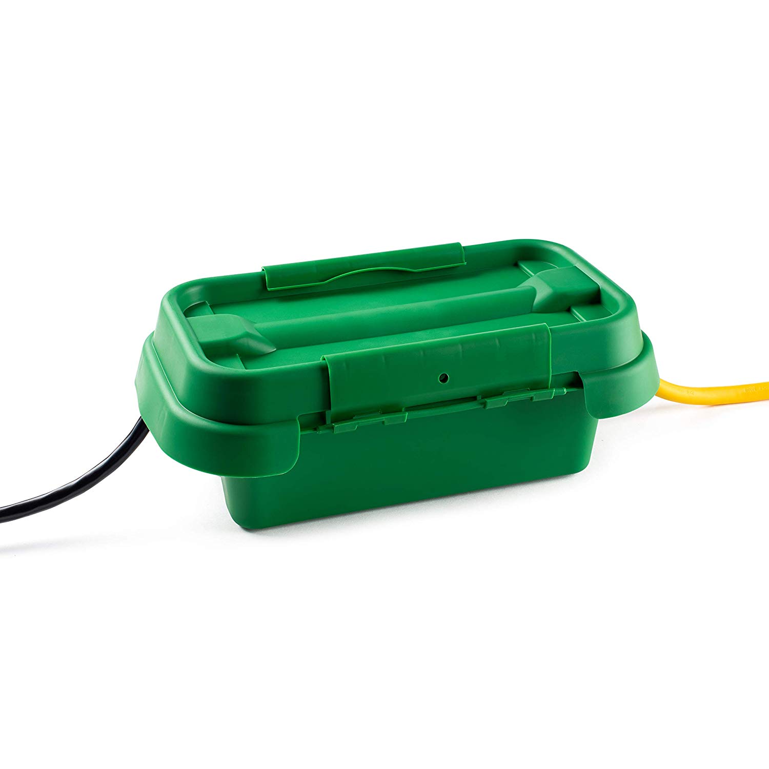 Sockit Box The Original Weatherproof Connection Box Indoor & Outdoor Electrical Cord Enclosure for Timers, Extension Cables, Holiday Lights, Tools, Fountains & More Size Small Green - image 1 of 6