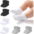 thumbnail image 1 of Socks 0-3 Months Preemie   Terry Ankle Socks 6 Pairs | , Soft, Multicolor, Easy Care, 1 of 6