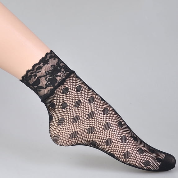 Socks 1 Pairs Women Lace Ankle Socks Fishnet Short Stockings